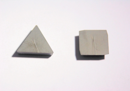Plaquettes avec revêtement diamant pour l'usinage des composites.